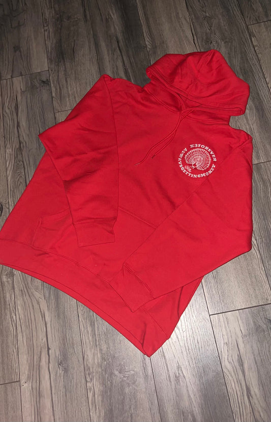 X3FOREVER EMBROIDERY HOODIE RED